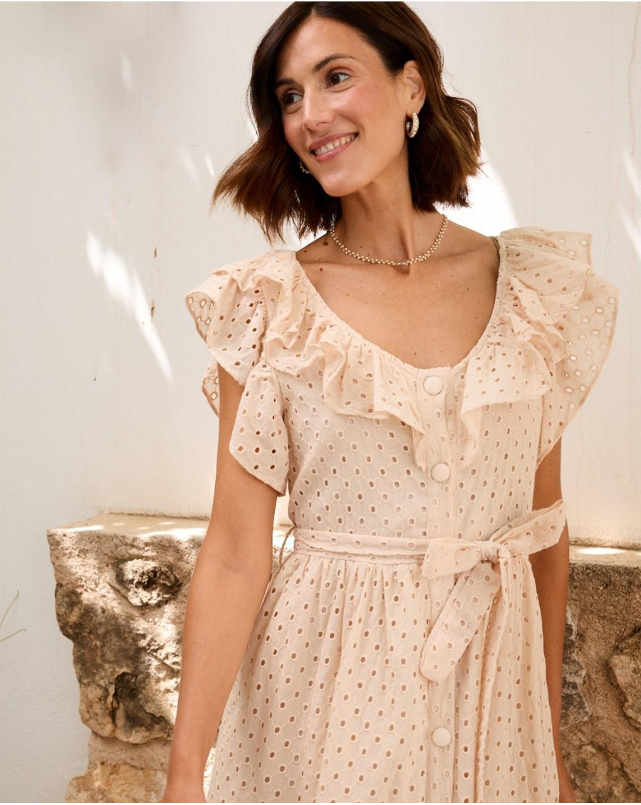 Robe mi-longue Evaluna | Robes & Combinaisons | Printemps-Été 2024 | Polín et moi