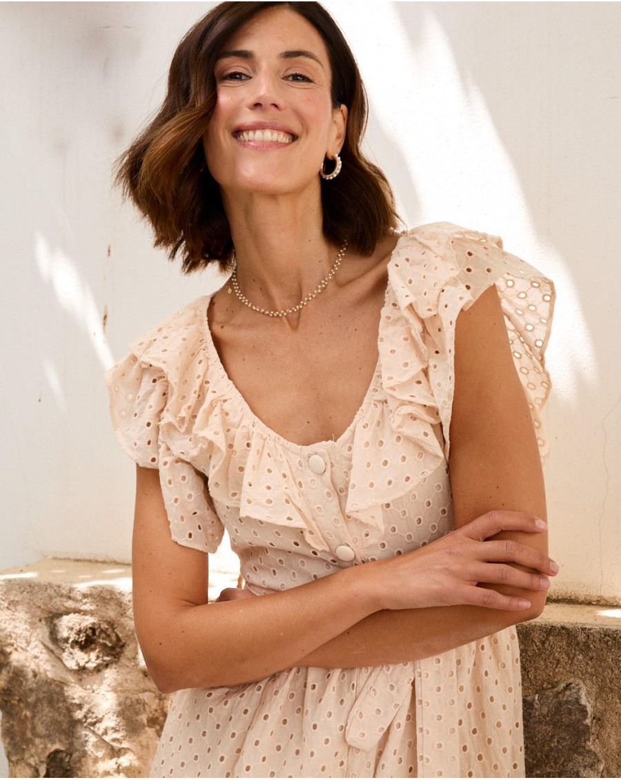 Robe mi-longue Evaluna | Robes & Combinaisons | Printemps-Été 2024 | Polín et moi