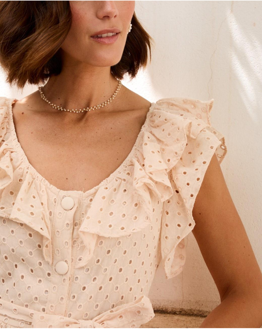 Robe mi-longue Evaluna | Robes & Combinaisons | Printemps-Été 2024 | Polín et moi