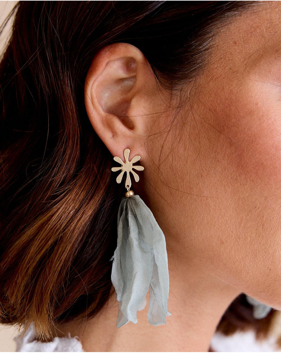 Long Earring Fabric Falls | Accessories | Fall Winter 2024 | Polín et Moi