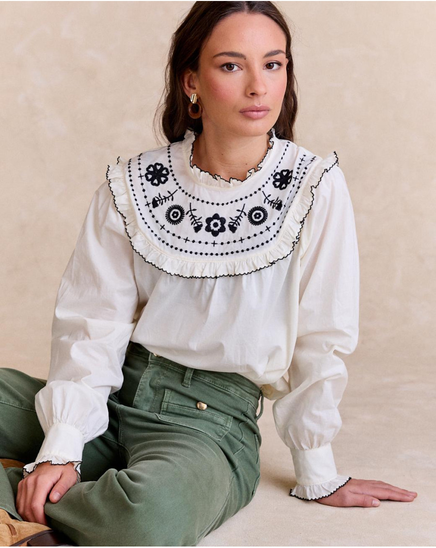 Blouse à col Indiana | Chemisiers et chemises | Automne-Hiver 2024 | Polín et moi