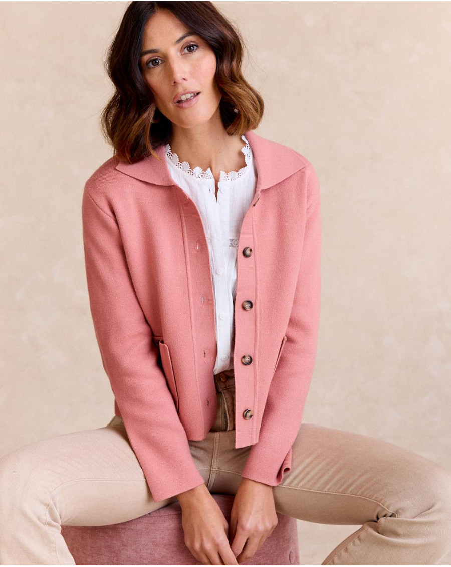 Short Jacket Pink | Jackets & Blazers | Fall-Winter 2024 | Polín et moi