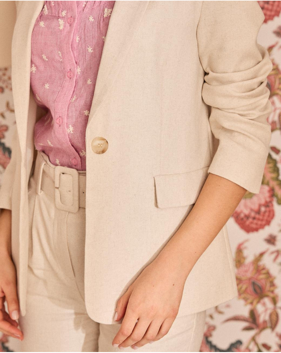 Margot Ecru Blazer | Jackets & Blazers | Spring-Summer 2025 | Polín et moi