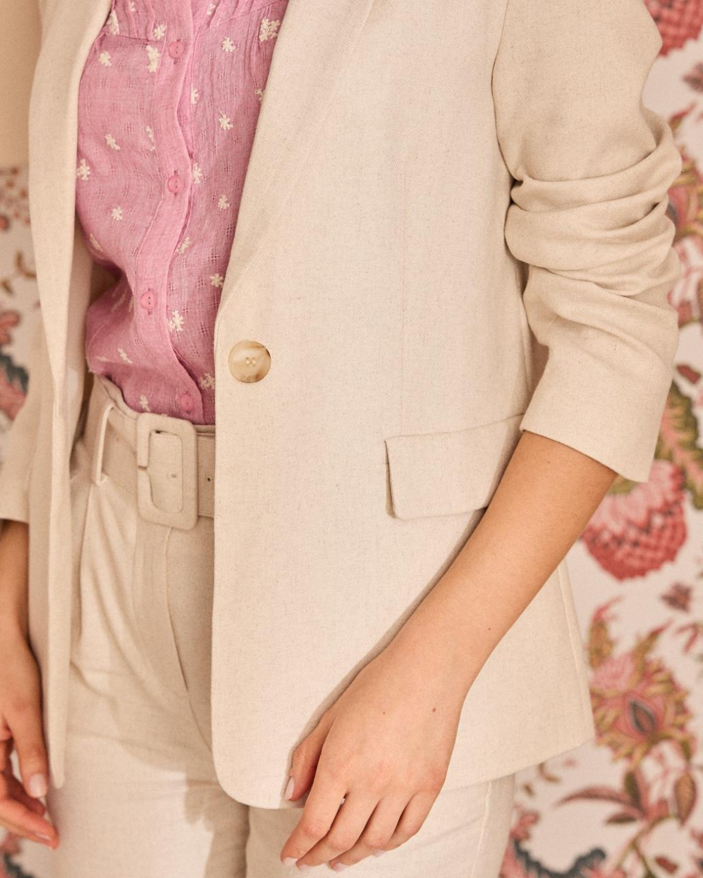 Margot Ecru Blazer | Jackets & Blazers | Spring-Summer 2025 | Polín et moi