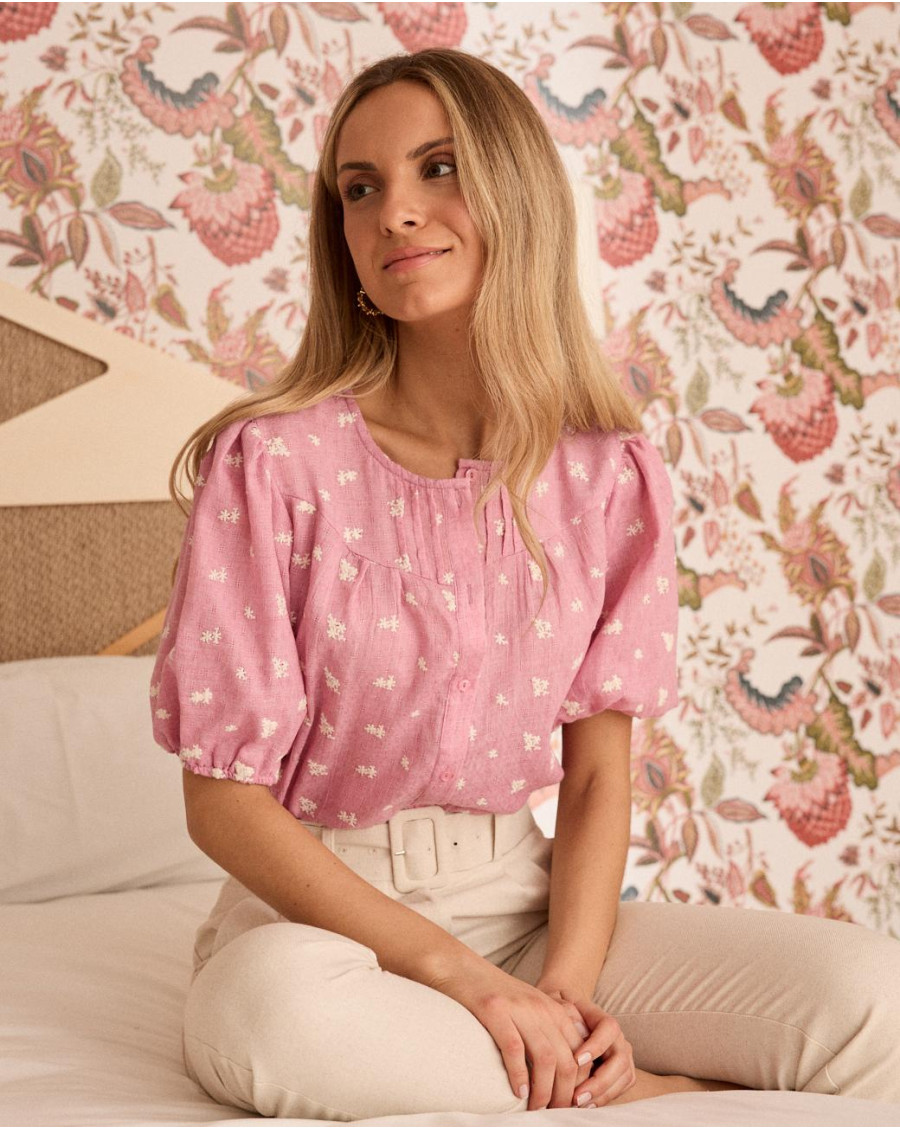 Chemise brodée Lia | Chemisiers et chemises | Printemps-Été 2025 | Polín et moi