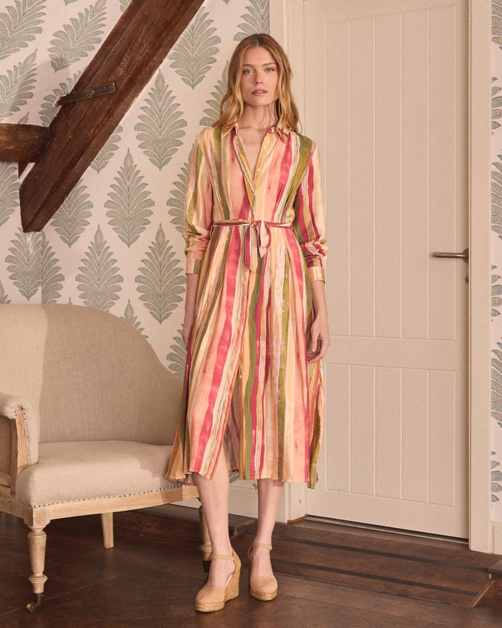 Abito Midi Naelia A Righe | Abiti e tute | Primavera-Estate 2025 | Polín et moi