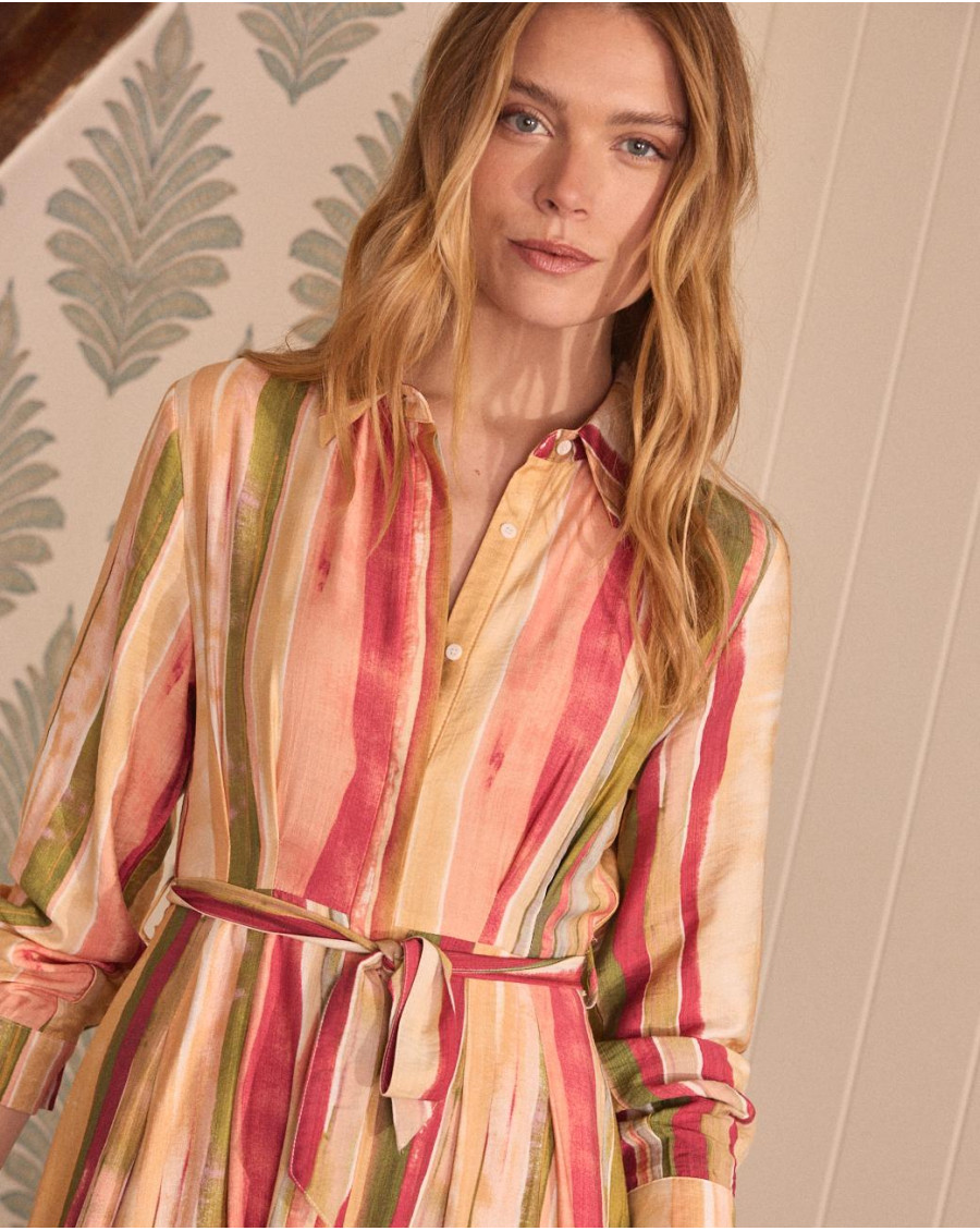 Abito Midi Naelia A Righe | Abiti e tute | Primavera-Estate 2025 | Polín et moi