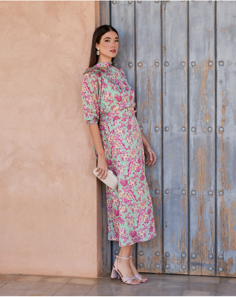 Vestido Estampado Eliana | Invitada | Primavera- Verano 2025 | Polín et Moi