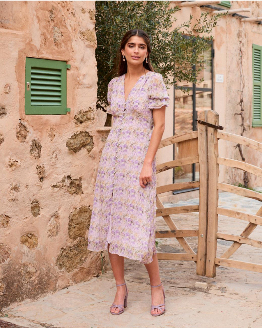 Armelle Abito con bottoni | Ospite | Primavera - Estate 2025 | Polín et Moi