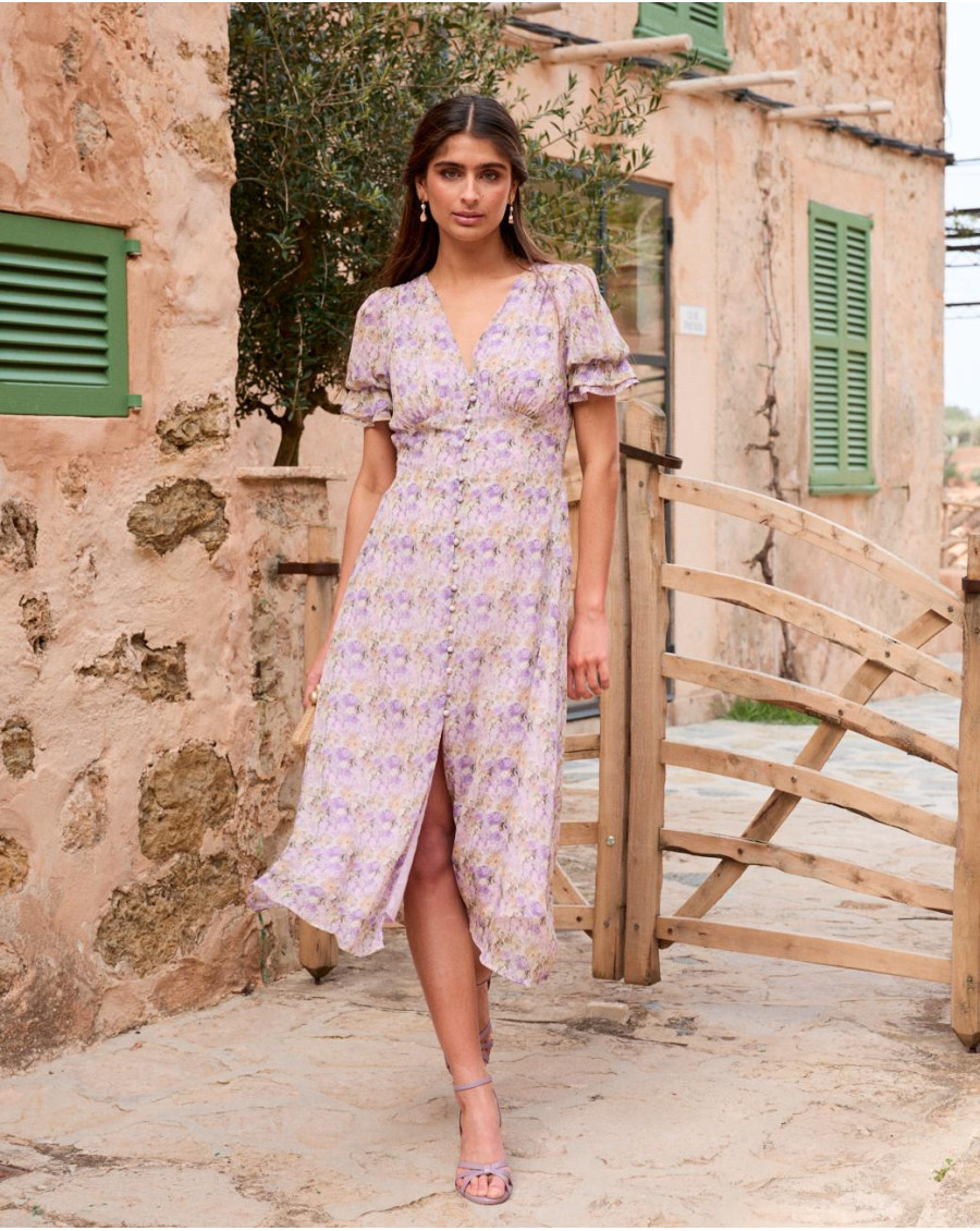 Vestido Botones Armelle | Invitada | Primavera - Verano 2025 | Polín et Moi