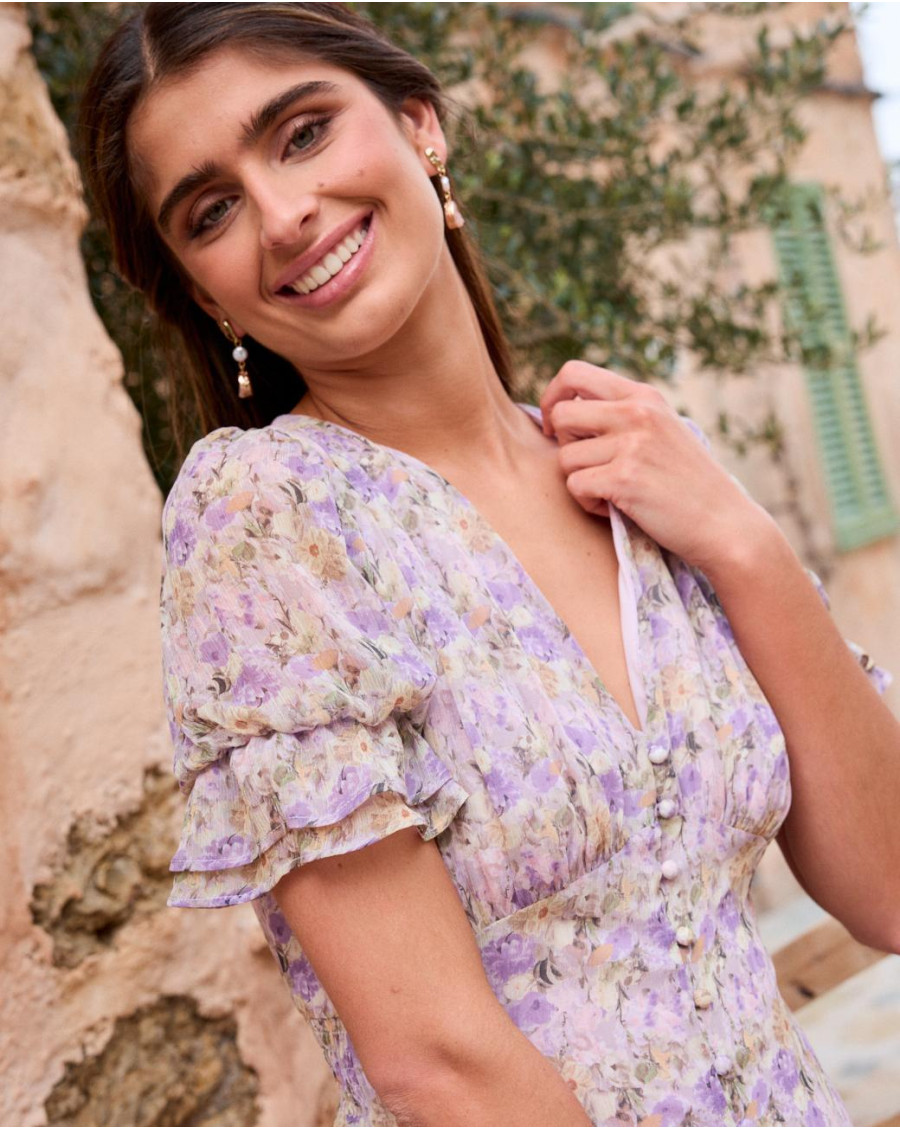 Armelle Abito con bottoni | Ospite | Primavera - Estate 2025 | Polín et Moi