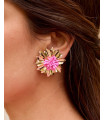 Pendientes Flor Rosa