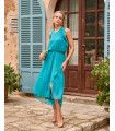 Petra' Plain Dress | Guest | Spring - Summer 2025 | Polín et Moi