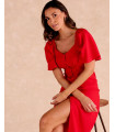 Vira Linen Button Dress