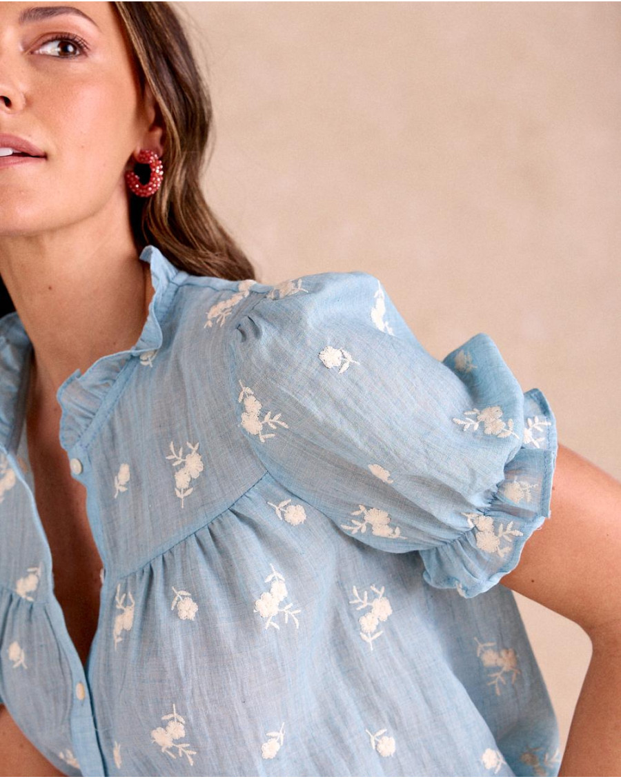Blouse brodée Bella | Chemisiers et chemises | Printemps-Été 2025 | Polín et moi
