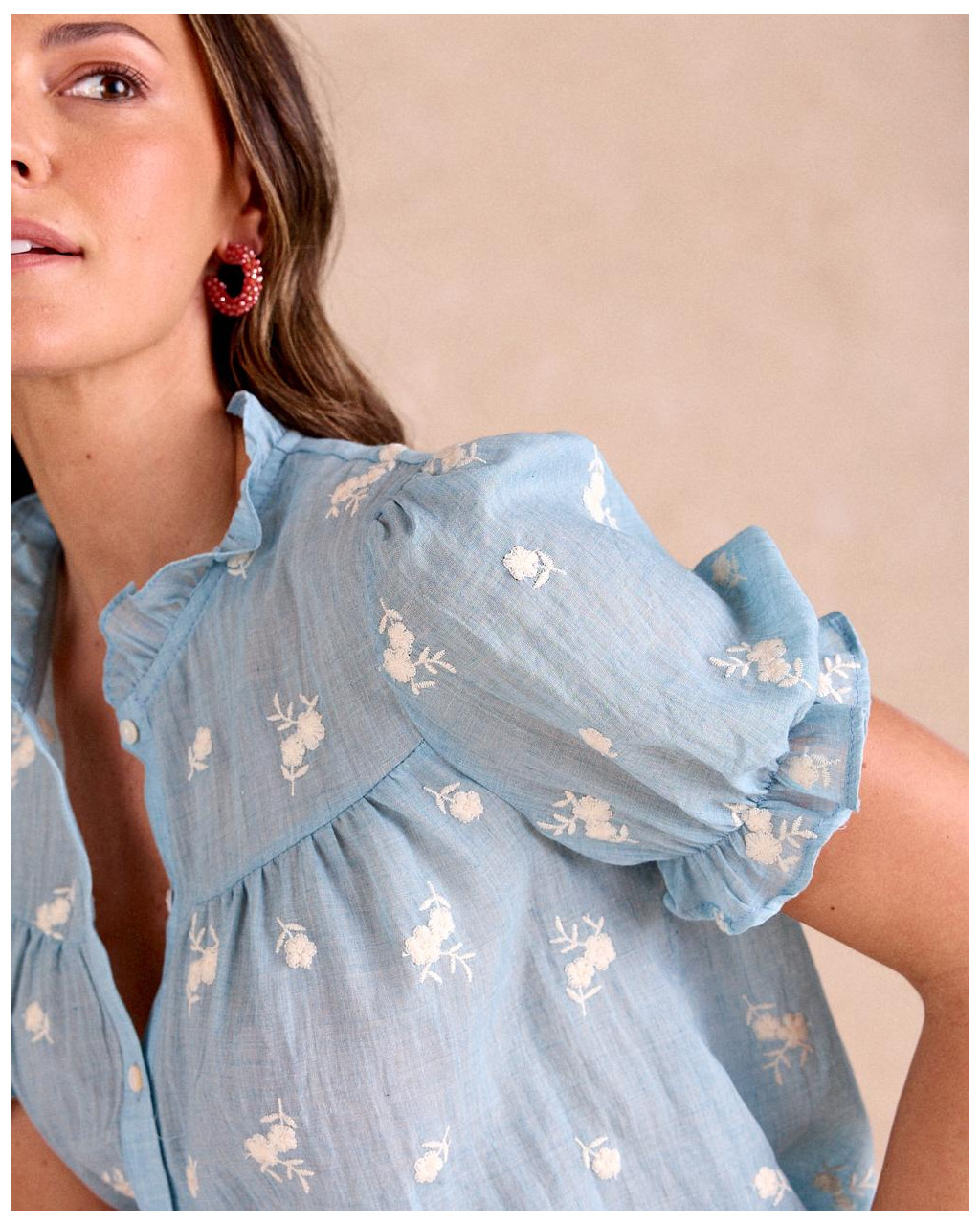 Blouse brodée Bella | Chemisiers et chemises | Printemps-Été 2025 | Polín et moi
