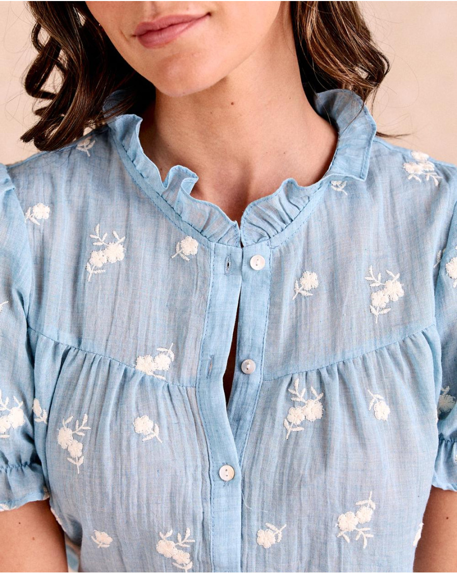 Blouse brodée Bella | Chemisiers et chemises | Printemps-Été 2025 | Polín et moi