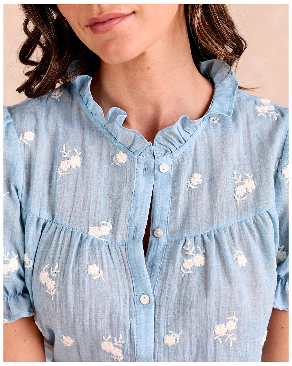 Blouse brodée Bella | Chemisiers et chemises | Printemps-Été 2025 | Polín et moi
