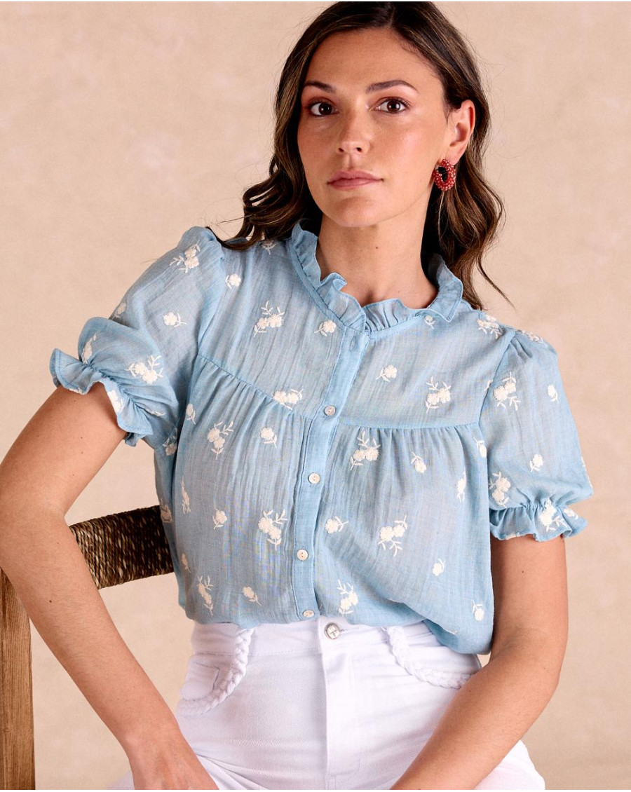 Blouse brodée Bella | Chemisiers et chemises | Printemps-Été 2025 | Polín et moi