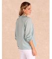 Blouse Alaide à l’eucalyptus | Chemisiers et chemises | Printemps-Été 2025 | Polín et moi