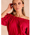 Blusa Morgane Ciliegia | Camicette & Camicie | Primavera-Estate 2025 | Polín et moi