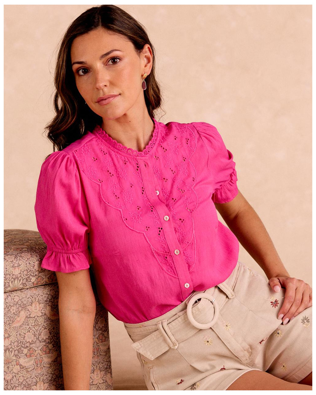 Détails de la blouse Olen | Chemisiers et chemises | Printemps-Été 2025 | Polín et moi