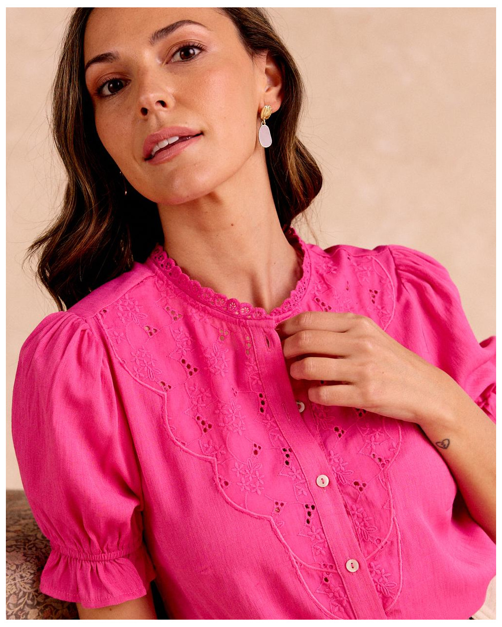 Détails de la blouse Olen | Chemisiers et chemises | Printemps-Été 2025 | Polín et moi