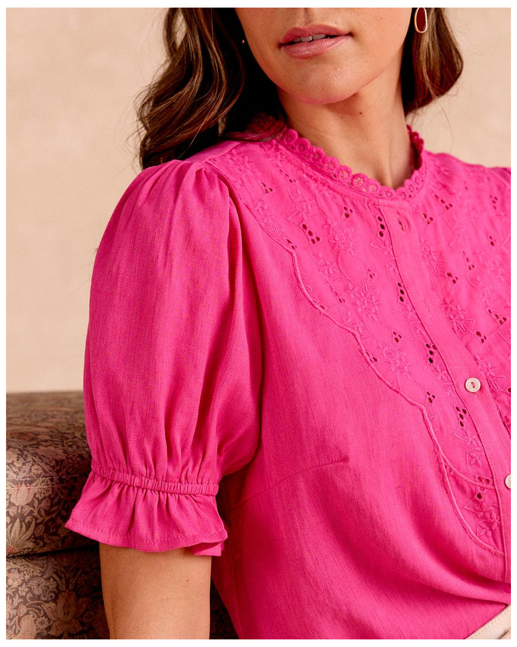 Détails de la blouse Olen | Chemisiers et chemises | Printemps-Été 2025 | Polín et moi