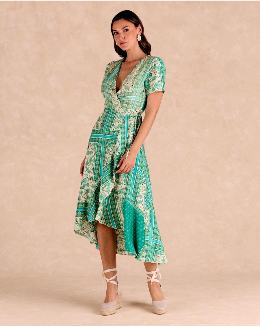 Abito lungo a portafoglio Lola | Abiti e tute | Primavera-Estate 2025 | Polín et moi