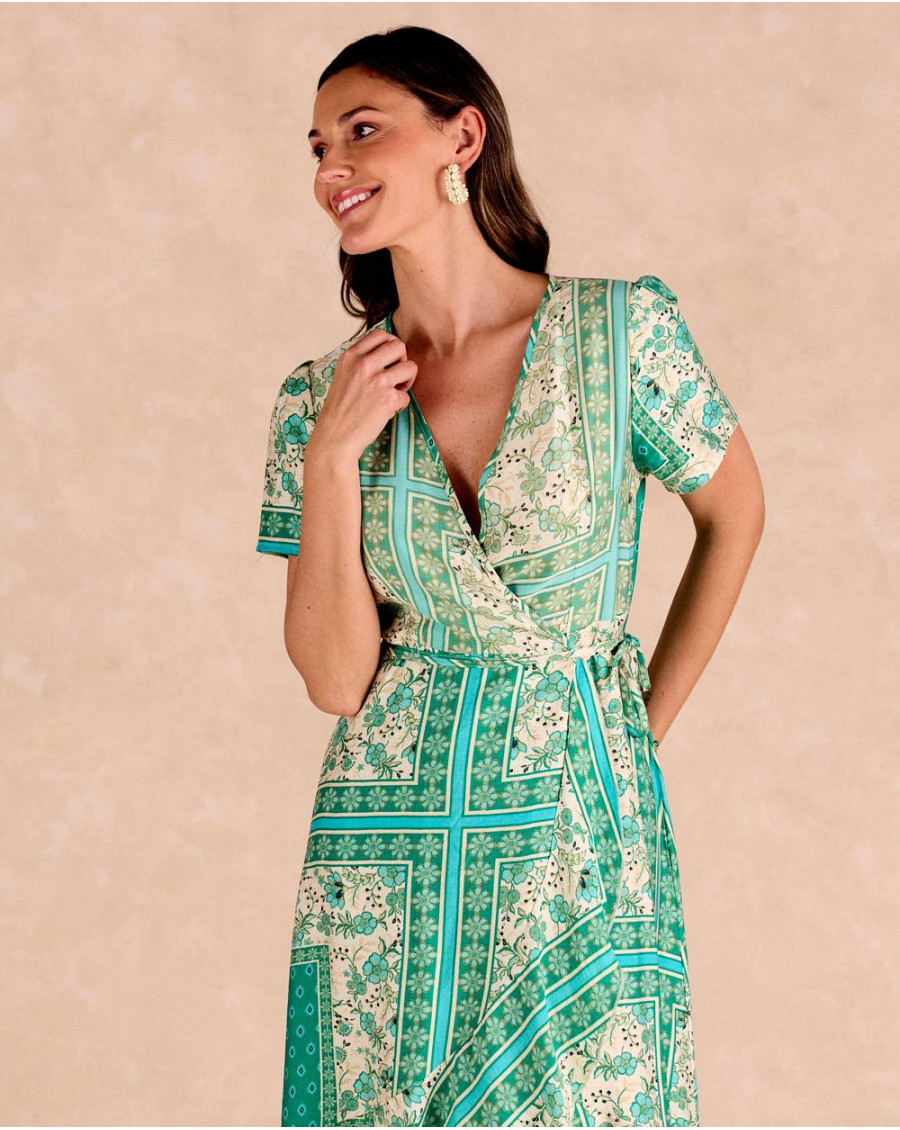 Abito lungo a portafoglio Lola | Abiti e tute | Primavera-Estate 2025 | Polín et moi