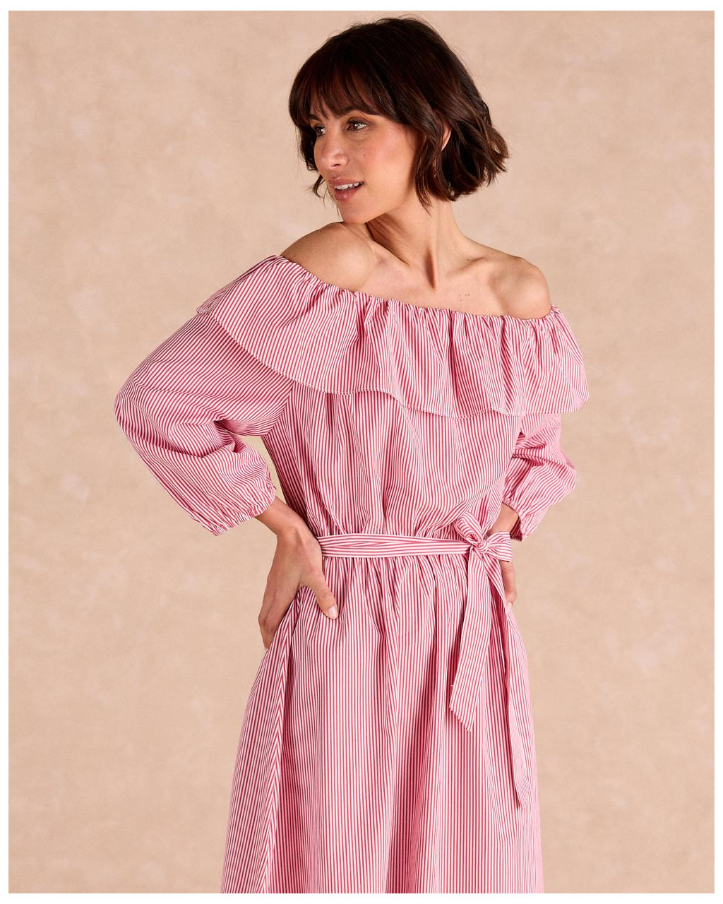 Vestido Midi Rayas Nimia | Vestidos y monos | Primavera- Verano 2025 | Polín et moi