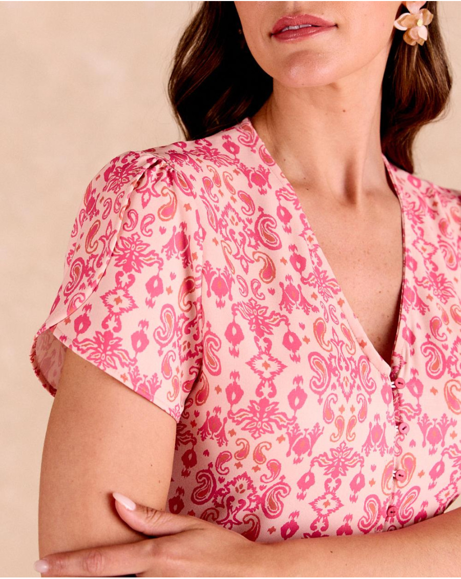 Robe à fleurs damassé | Robes & Combinaisons | Printemps-Été 2025 | Polín et moi