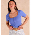 Bertie Button Top Knitted