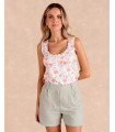 Top Knitted Flowers Mery | T-Shirts & Tops | Spring-Summer 2025 | Polín et moi