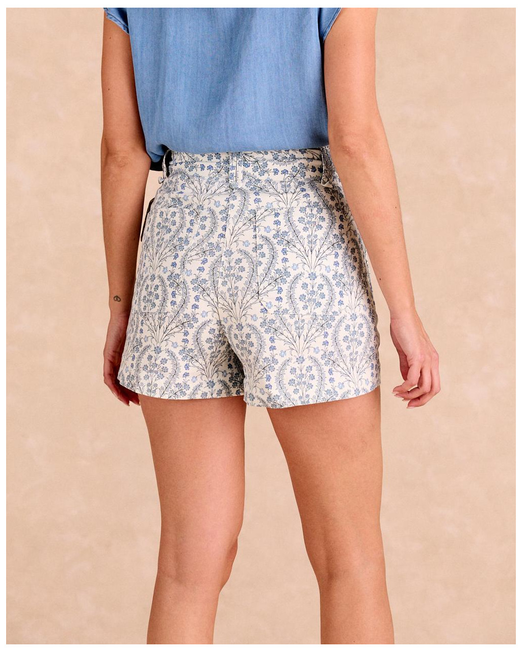Short Azul Paloma | Pantalones | Primavera- Verano 2025 | Polín et moi