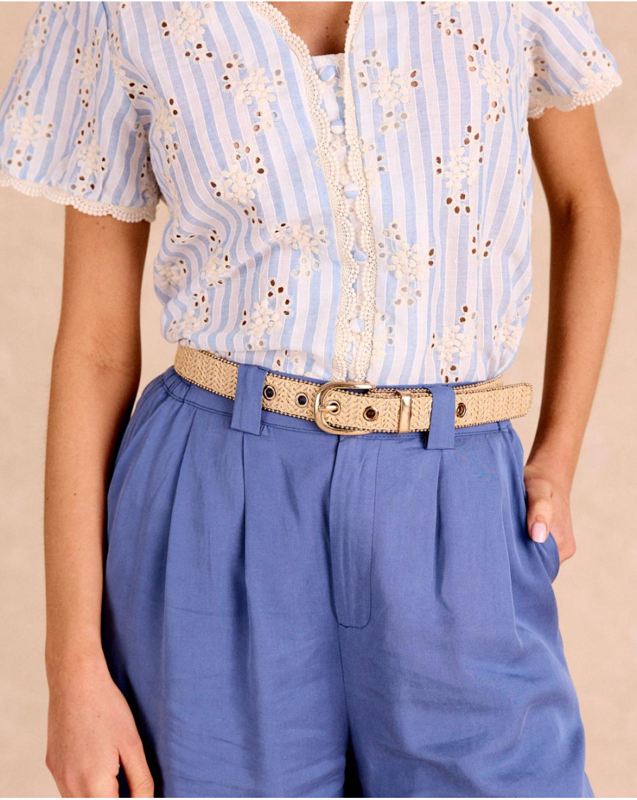 Nayra Raffia Belt | Accessories | Spring Summer 2025 | Polín et Moi