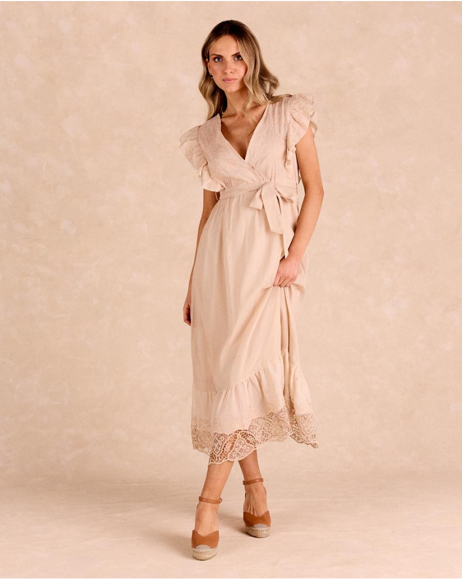 Robe longue brodée Luria | Robes & Combinaisons | Printemps-Été 2025 | Polín et moi