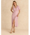Robe Longue imprimer Rose | Robes & Combinaisons | Printemps - Été 2025 | Polín et moi