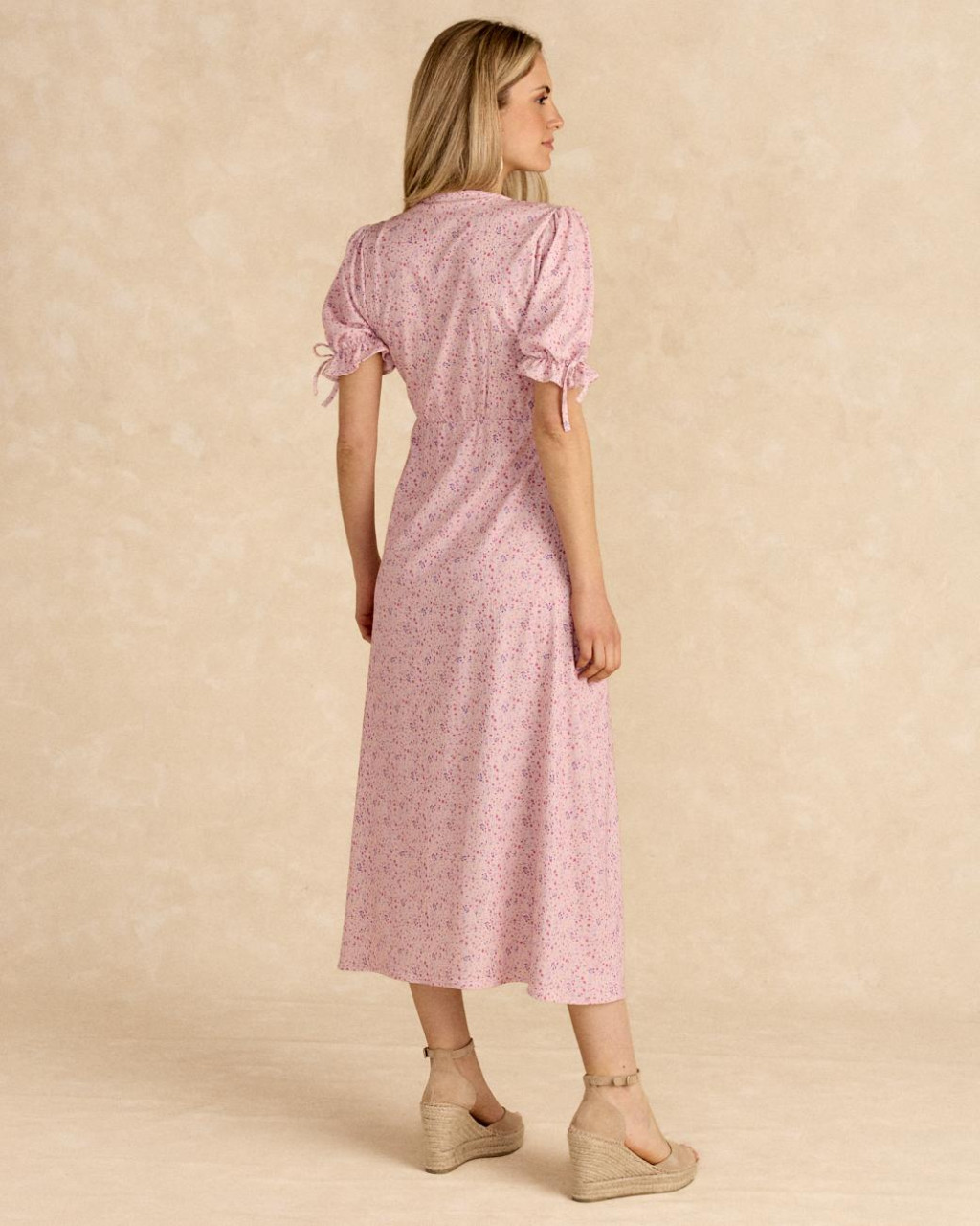 Robe Longue imprimer Rose | Robes & Combinaisons | Printemps - Été 2025 | Polín et moi
