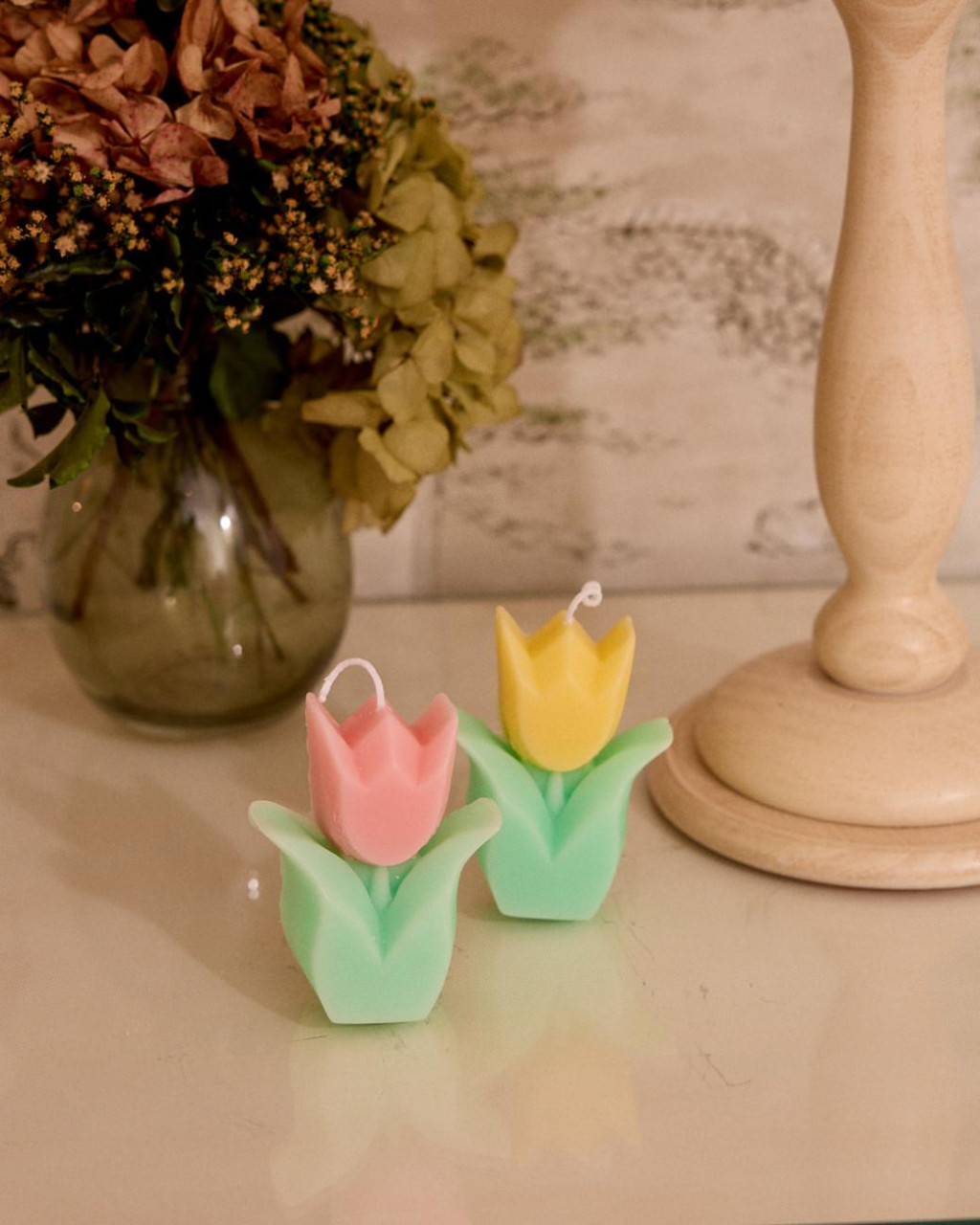 Bougie parfumée tulipe