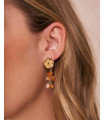 Boucle d’oreille fleur Carinera