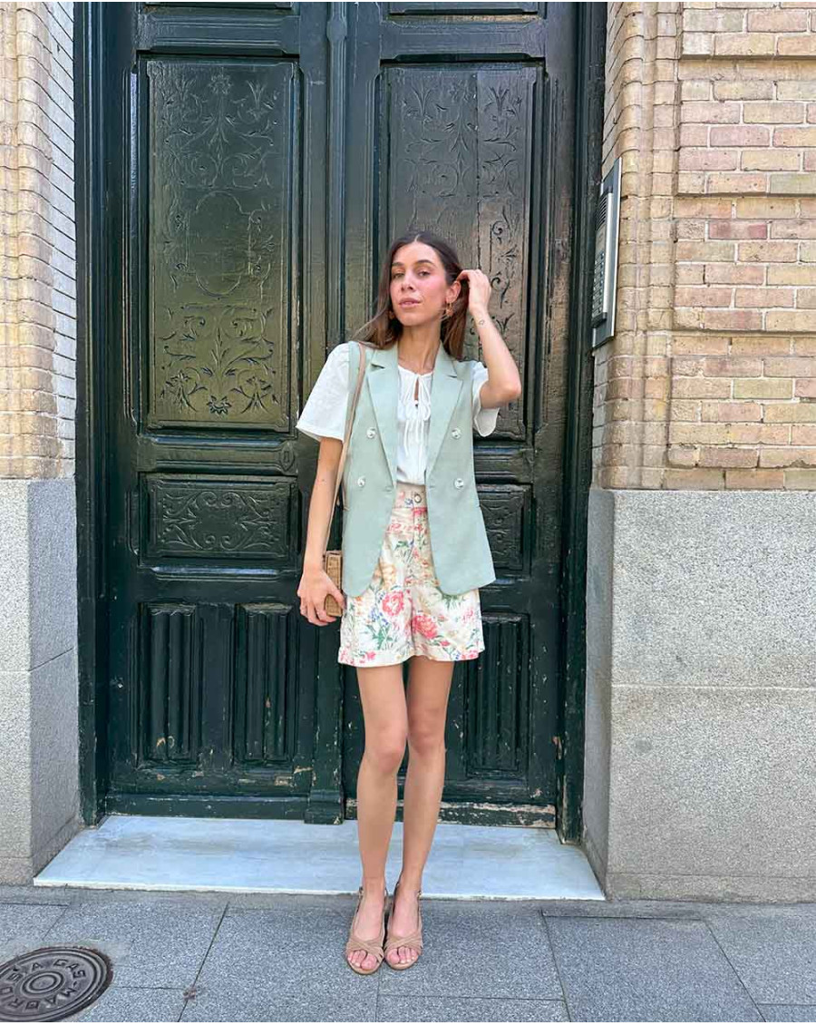 Dani Gilet boutonné en lin | Gilets | Printemps-Été 2025 | Polín et moi