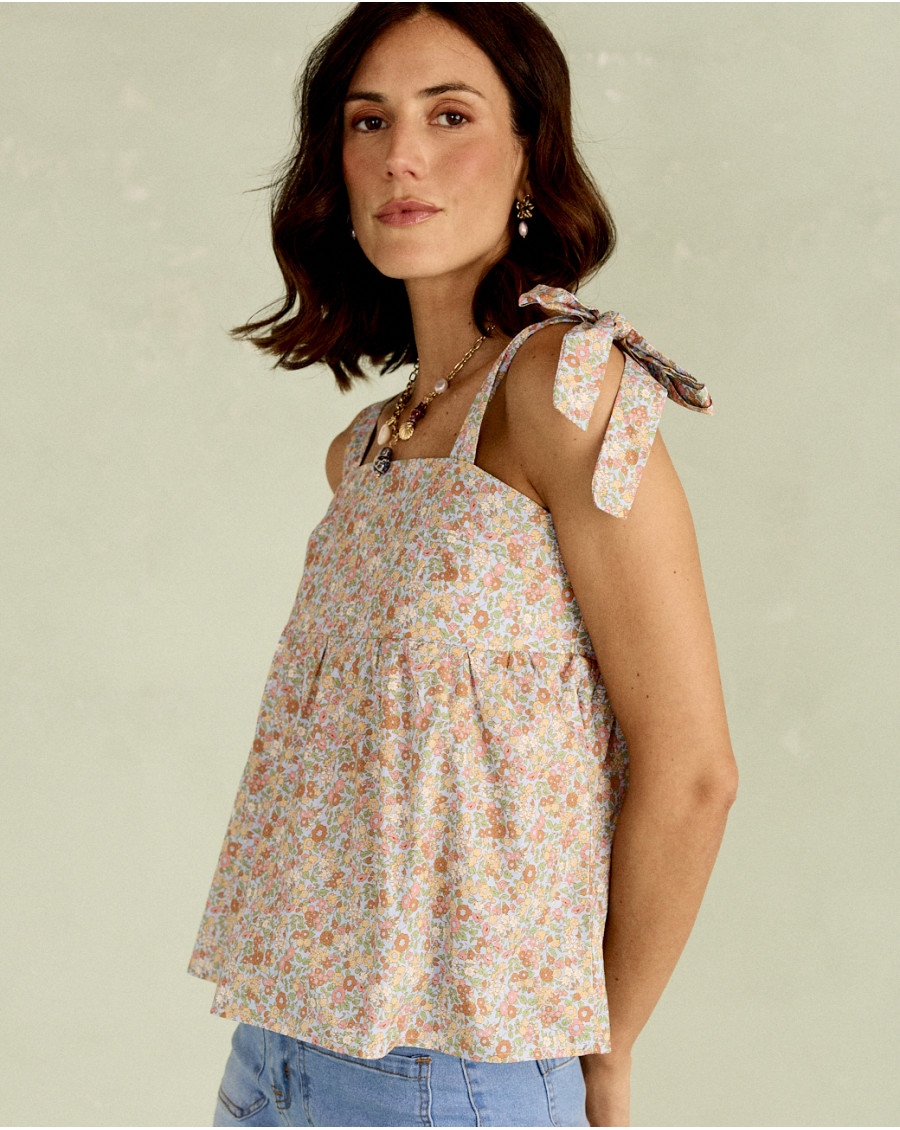 Top Sela Floral Bow | T-Shirts & Tops | Primavera - verão 2025 | Polín et moi