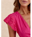 Robe longue brodée Kyra