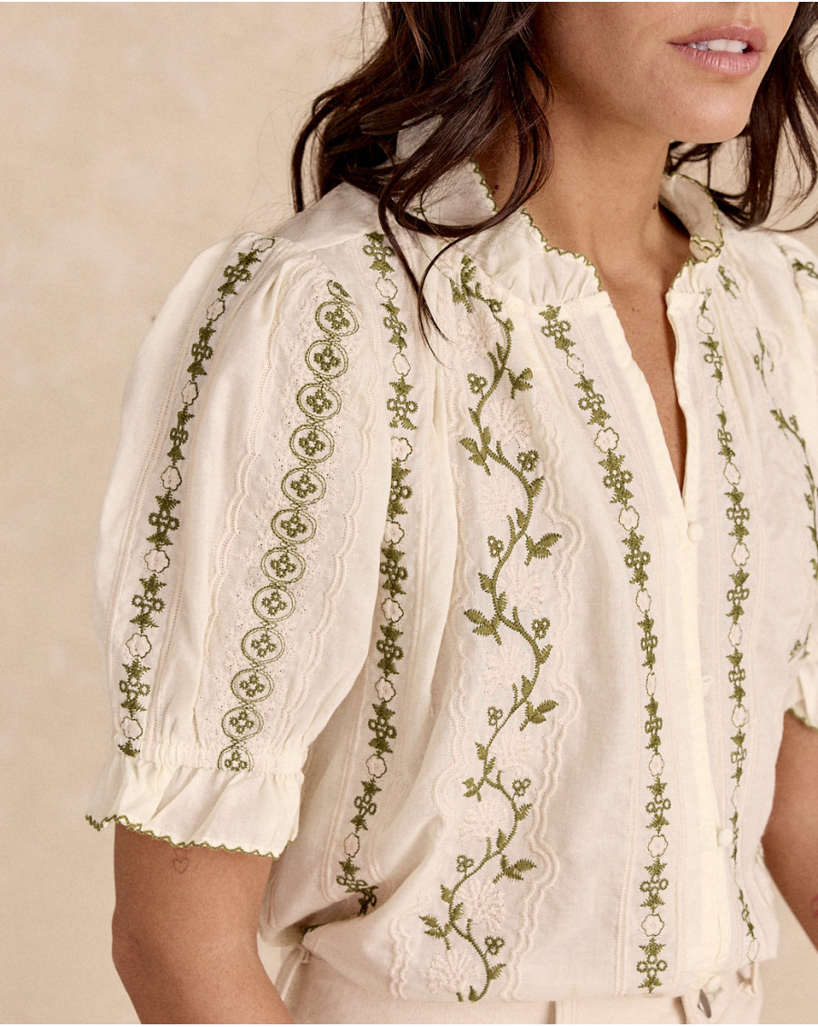 Camicia ricamata Sabrine | Camicette & Camicie | Primavera - Estate 2025 | Polín et moi
